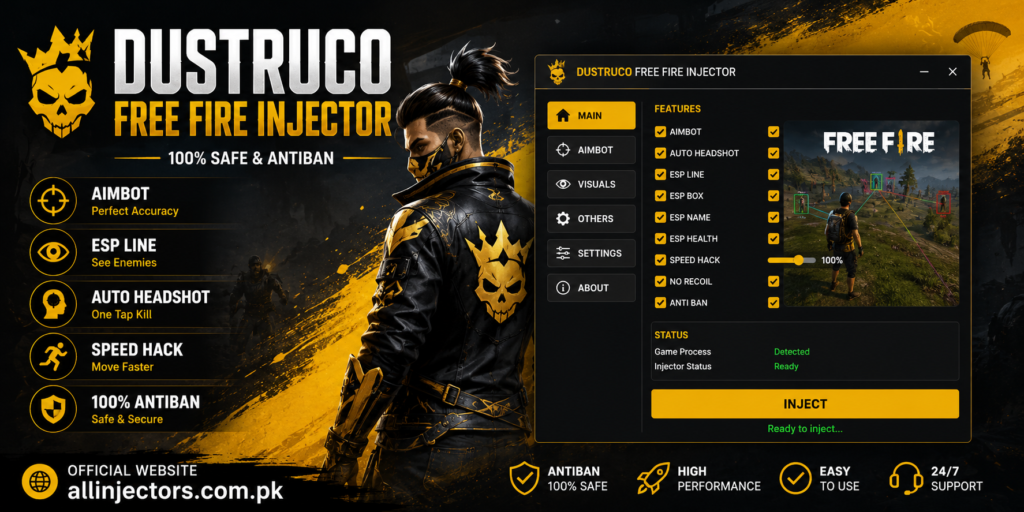 DUSTRUCO Free Fire Injector