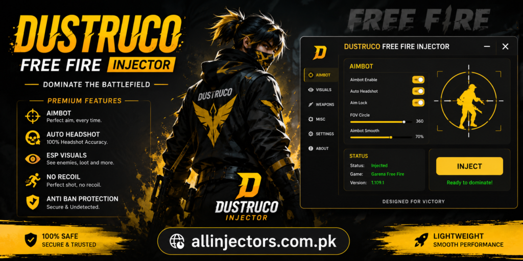 DUSTRUCO Free Fire Injectors